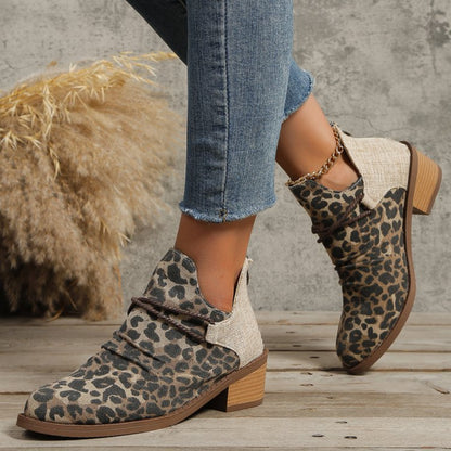 Classic Contrast Canvas Low-Top Boots