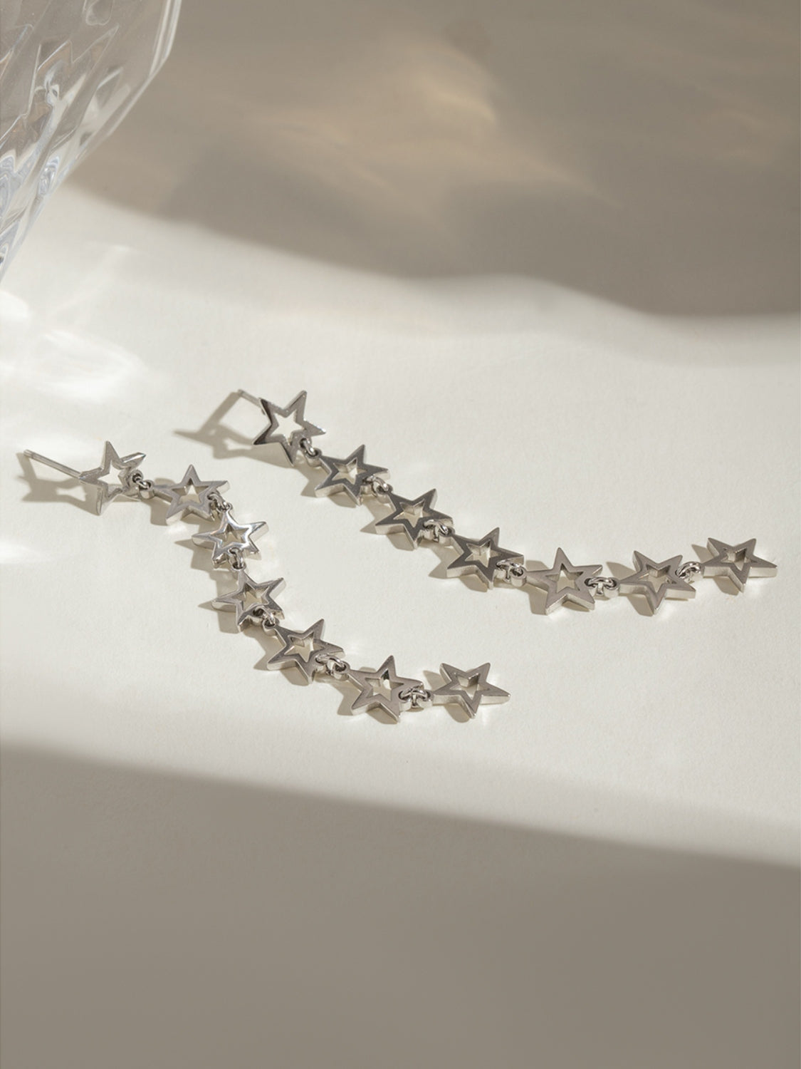 Stainless Steel Cutout Star Earrings